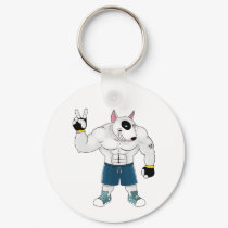 bull terrier dog fight keychains by PILIF83 bull terrier dog fight keychains