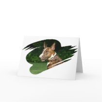 Bull Terrier Greeting Card
