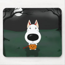 Bull Terrier Halloween mousepads