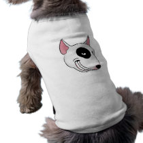 bull terrier head pet clothing