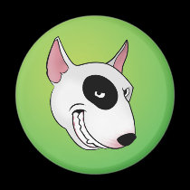 bull terrier head magnets