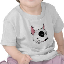 bull terrier head t-shirts