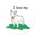 Bull Terrier,I Llove My,Png stickers