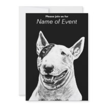 Bull Terrier Custom Invitation