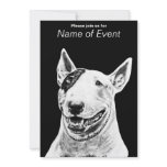 Bull Terrier Custom Invitation