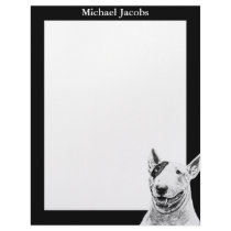 Bull Terrier Custom Letterhead