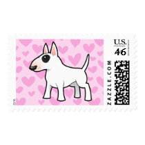 Bull Terrier Love Postage Stamps