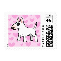 Bull Terrier Love Postage Stamps
