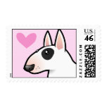 Bull Terrier Love Postage Stamps