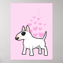 Bull Terrier Love Poster