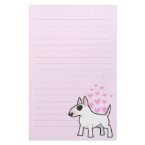 Bull Terrier Love Personalized Stationery