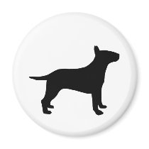 Bull terrier magnets