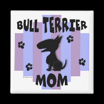 Bull Terrier Mom Magnet magnets