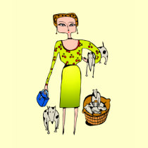 "Bull Terrier Mom" t-shirts