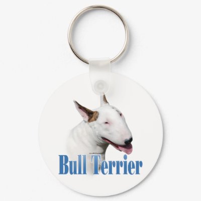 Bull Terrier Name Keychain by GreyWolfCreation