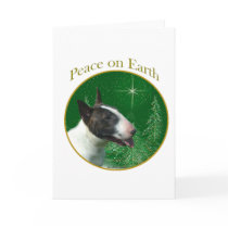 Bull Terrier Peace cards