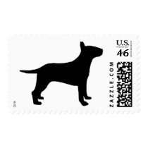 Bull terrier postage stamp