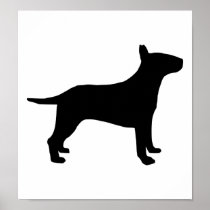Bull terrier print