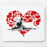 Bull Terrier Puppy Love Mouse Mat