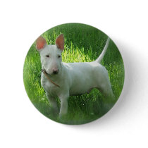 Bull Terrier Round Button
