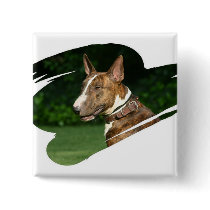 Bull Terrier Square Pin