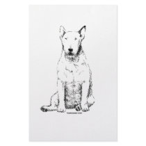 Bull Terrier Stationery Paper