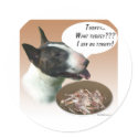 Bull Terrier Turkey stickers by GreyWolfCreation Bull Terrier Turkey stickers