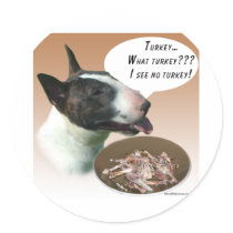 Bull Terrier Turkey stickers