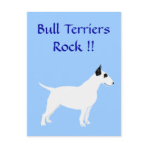 Bull Terriers Rock !! Post Card