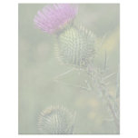 Bull thistle  flowers customized letterhead