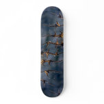Bull thistle leaves covered with hoar-frost skate deck