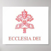 BULLA EX STAMPA DE ECCLESIA DEI POSTER