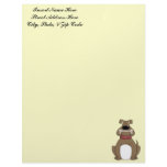 Bulldog and Dog Bone Letterhead Template