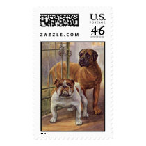 Bulldog and Mastiff Vintage Postage postage by normagolden Bulldog and Mastiff Vintage Postage postage
