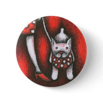bulldog and woman buttons