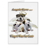 Bulldog Angels Have Wings & Fur Coats Cards