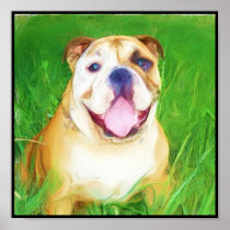 Bulldog Art poster