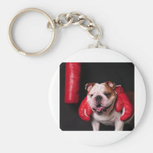 Bulldog Boxer Key Chain
