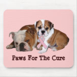 Bulldog Breast Cancer Mousepad