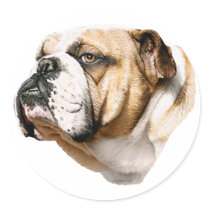 Bulldog Bust stickers