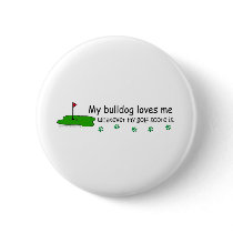 Bulldog Pinback Buttons