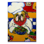 Bulldog Chef Greeting Cards
