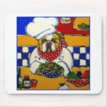 Bulldog Chef Mouse Pad