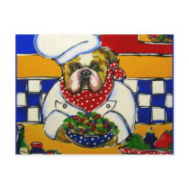 Bulldog Chef Post Cards