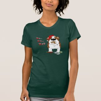 Bulldog Christmas - Ho Ho Ho??? T-shirts