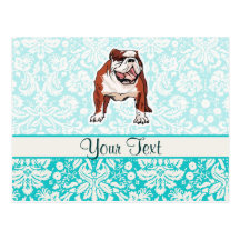 Bulldog; Cute Post Card