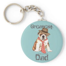 Bulldog Dad Key Chain