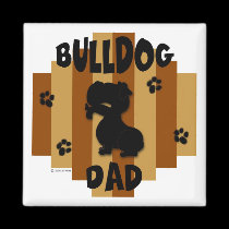 Bulldog Dad Magnet magnets