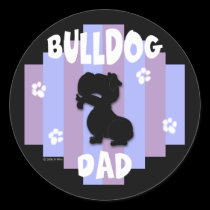Bulldog Dad Stickers stickers
