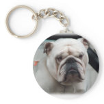 Bulldog Dog Keychain